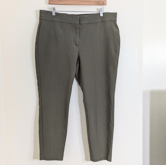 NWOT Talbots Portland Pants Comfort Stretchy Burnt Olive Size 18W - Picture 2 of 4
